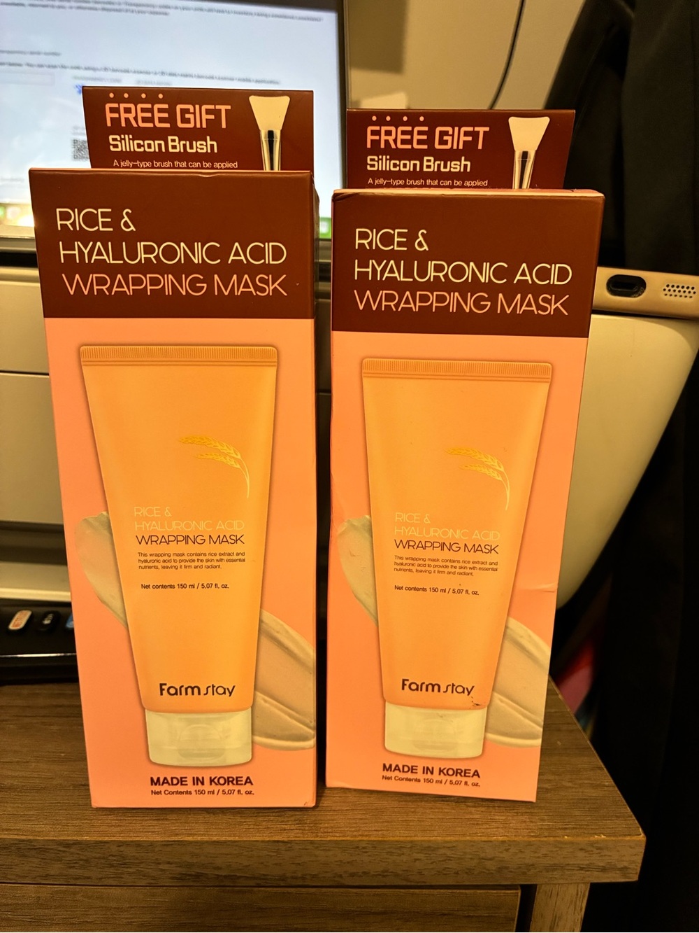 Rice & Hyaluronic Acid Wrapping Mask — Peach Hydration